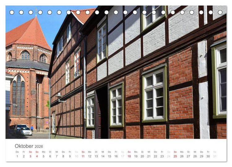 Produktbild: Schwerin - Impressionen (Tischkalender 2026 DIN A5 quer), CALVENDO Monatskalender
