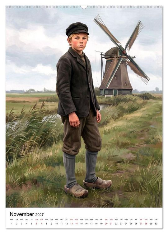 Produktbild: Boys of the World &ndash; At the Turn of the 20th Century (High Quality Premium Wall Calendar 2027 DIN A2 portrait),CALVENDO 12 Month Wall Calendar