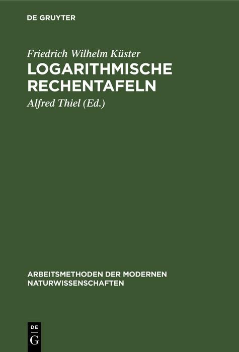Produktbild: Logarithmische Rechentafeln