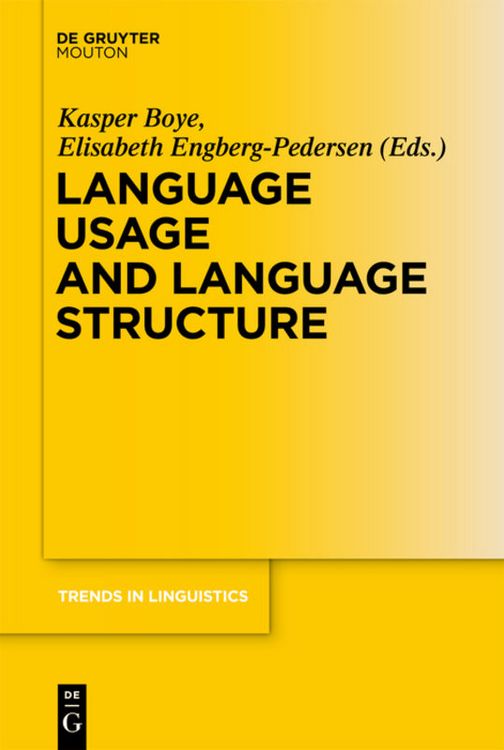 Produktbild: Language Usage and Language Structure