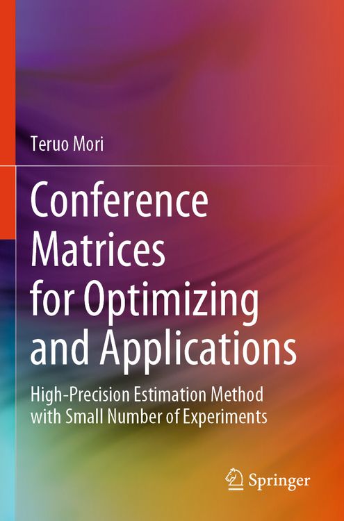 Produktbild: Conference Matrices for Optimizing and Applications