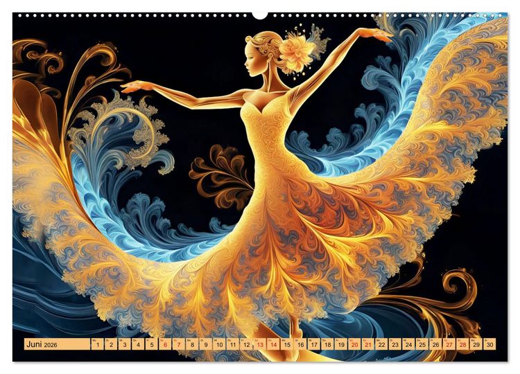 Produktbild: Wundervolle Tanzschwingungen (hochwertiger Premium Wandkalender 2026 DIN A2 quer), Kunstdruck in Hochglanz