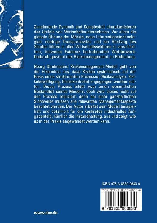 Produktbild: Ganzheitliches Risikomanagement in Industriebetrieben