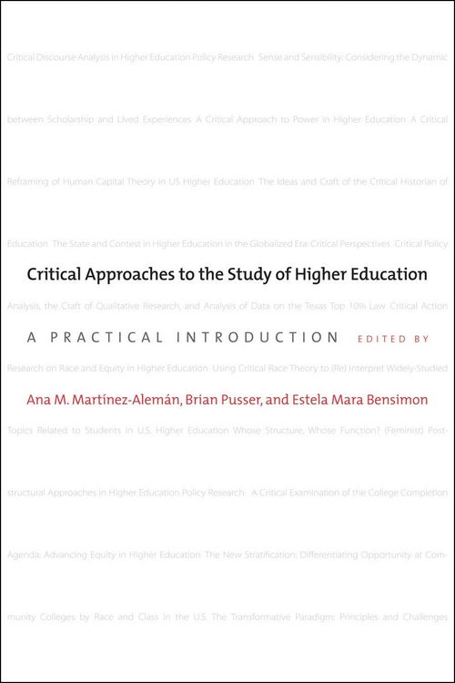 Produktbild: Critical Approaches to the Study of Higher Education