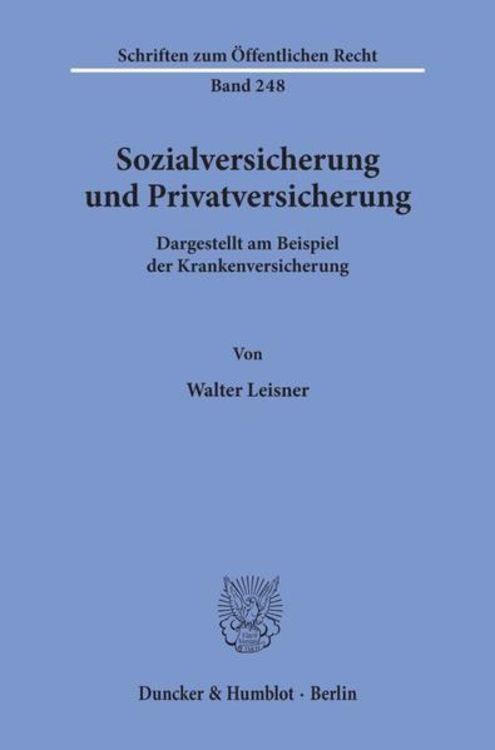 Produktbild: Sozialversicherung und Privatversicherung.