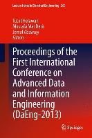 Produktbild: Proceedings of the First International Conference on Advanced Data and Information Engineering (DaEng-2013)