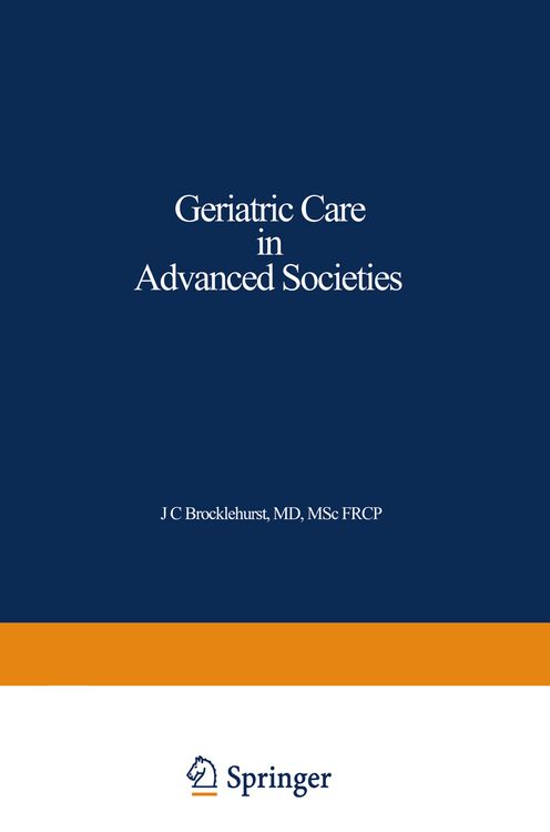 Produktbild: Geriatric Care in Advanced Societies