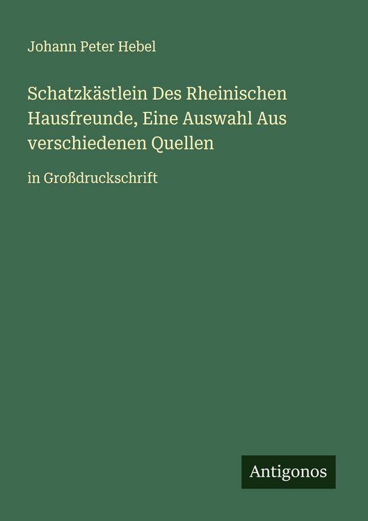 Produktbild: Schatzk&auml;stlein Des Rheinischen Hausfreunde, Eine Auswahl Aus verschiedenen Quellen