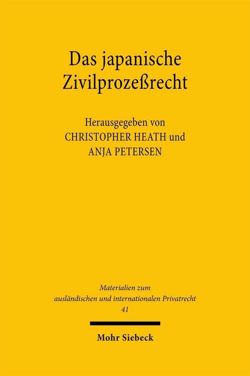 Produktbild: Das japanische Zivilproze&szlig;recht