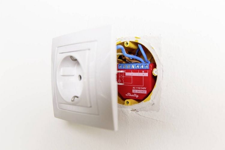Produktbild: Shelly Plus 1PM Schalt-Messaktor Bluetooth, Wi-Fi
