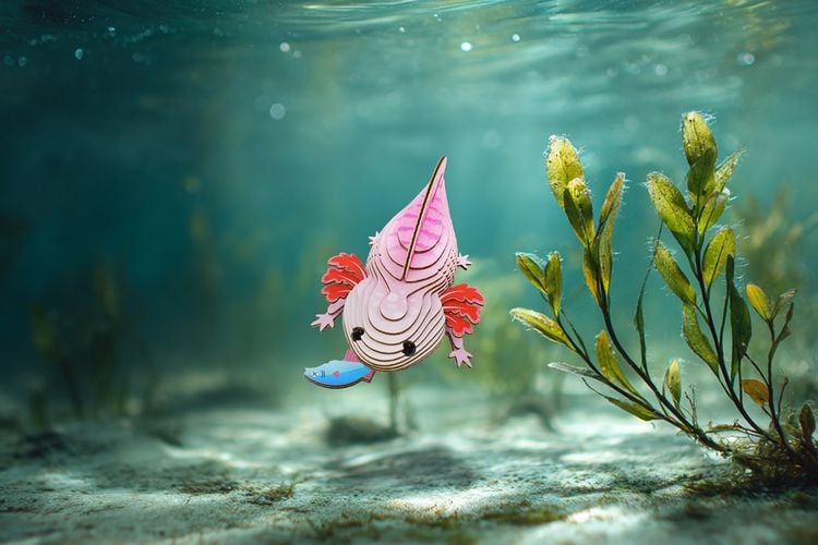 Produktbild: EUGY - 3D Bastelset Axolotl
