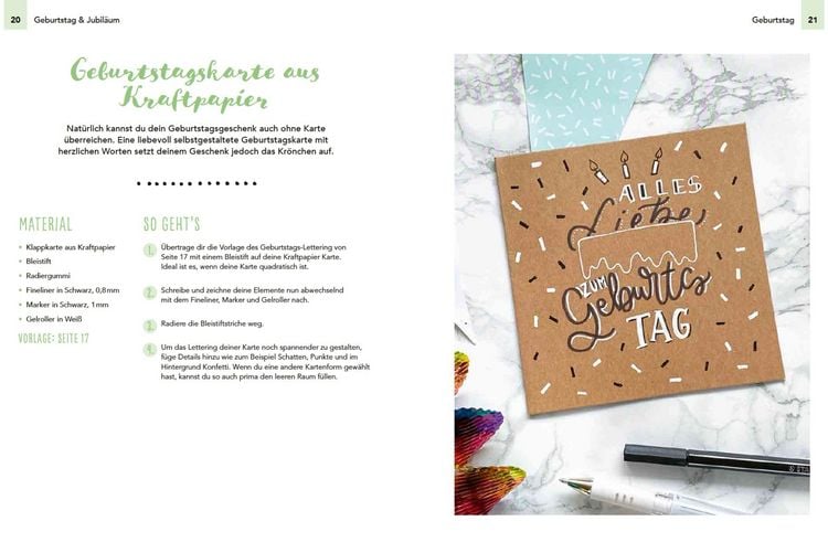 Produktbild: Die gro&szlig;e Handlettering-Bibliothek - Inspiration & Vorlagen f&uuml;r jede Gelegenheit