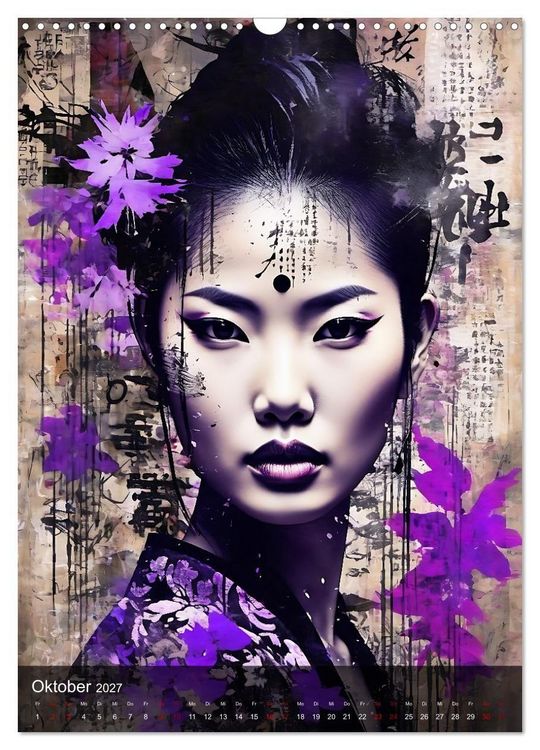 Produktbild: Geisha - Asian Spirit (Wandkalender 2027 DIN A3 hoch), CALVENDO Monatskalender
