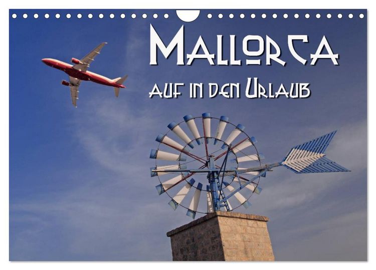 Produktbild: Mallorca - auf in den Urlaub (Wandkalender 2026 DIN A4 quer), CALVENDO Monatskalender