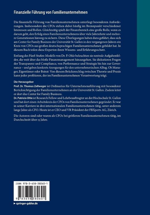 Produktbild: Finanzielle F&uuml;hrung von Familienunternehmen