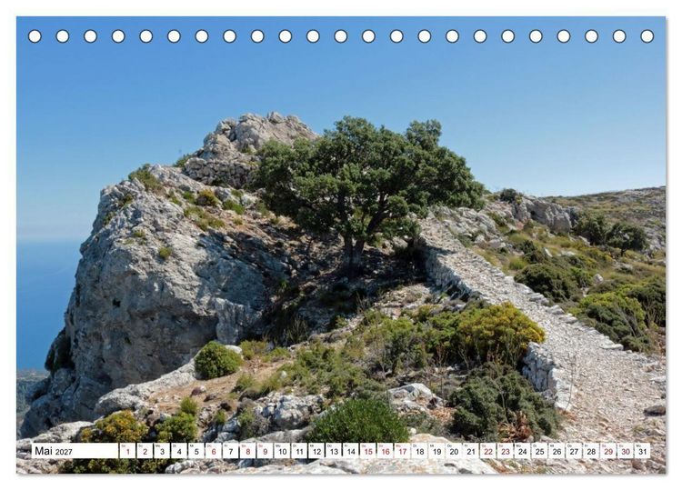 Produktbild: Mallorca GR 221. Weitwandern durch die Serra de Tramuntana (Tischkalender 2027 DIN A5 quer), CALVENDO Monatskalender