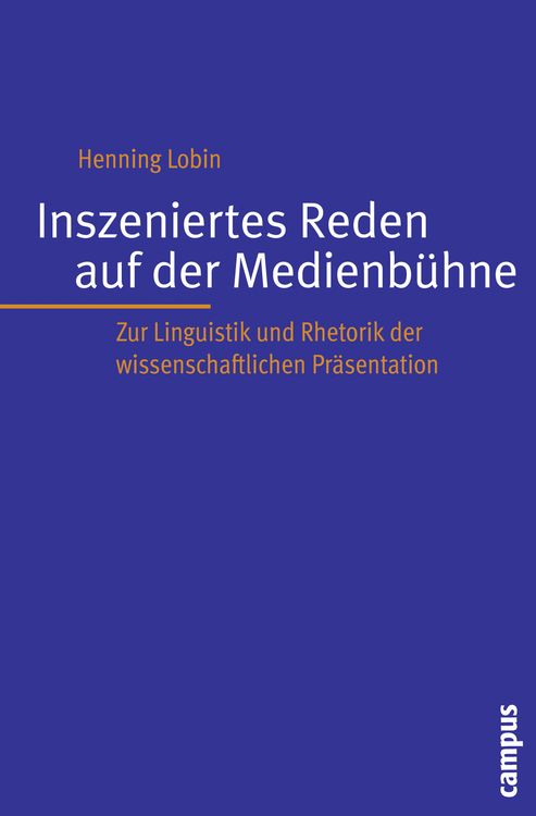 Produktbild: Inszeniertes Reden auf der Medienb&uuml;hne