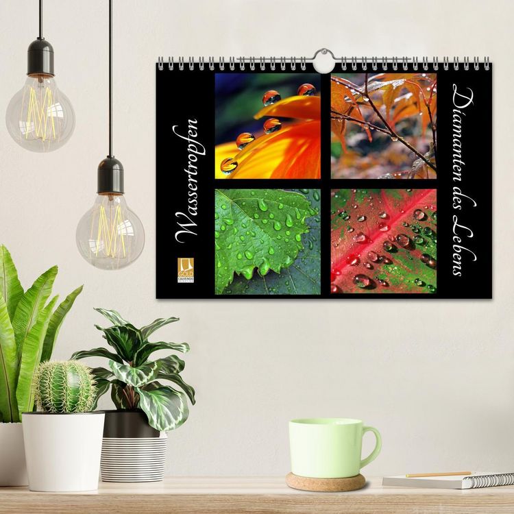 Produktbild: Wassertropfen - Diamanten des Lebens (Wandkalender 2026 DIN A4 quer), CALVENDO Monatskalender