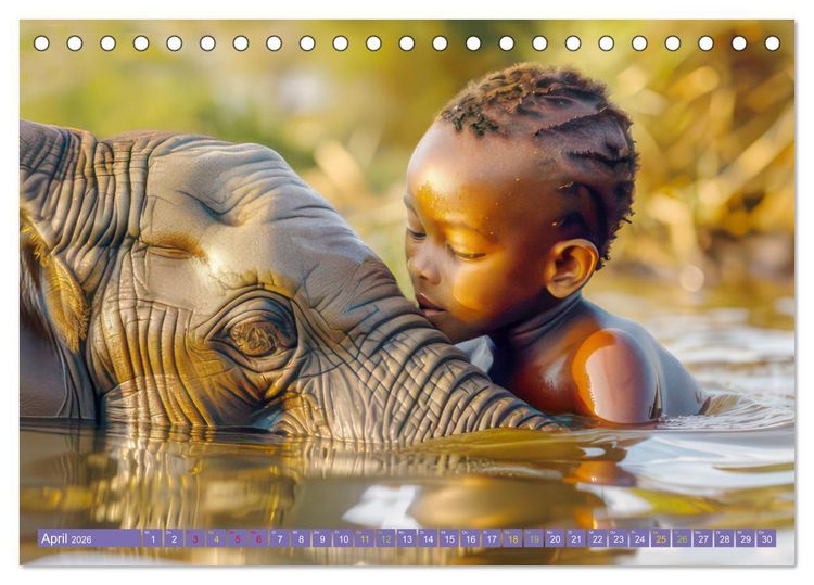 Produktbild: Afrika begeistert - Afrikas Sch&ouml;nheit (Tischkalender 2026 DIN A5 quer), CALVENDO Monatskalender
