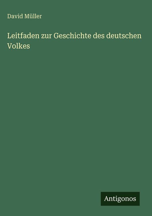 Produktbild: Leitfaden zur Geschichte des deutschen Volkes