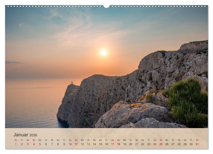 Produktbild: Mallorca - Perle des Mittelmeers (hochwertiger Premium Wandkalender 2026 DIN A2 quer), Kunstdruck in Hochglanz