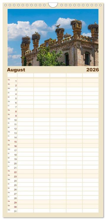 Produktbild: Familienplaner 2026 - Sevilla - Unterwegs in Spanien mit 5 Spalten (Wandkalender, 21 x 45 cm) CALVENDO