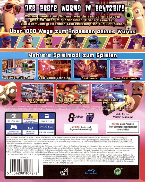 Produktbild: Worms Rumble - Fully Loaded Edition