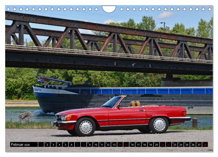 Produktbild: Ein Stern f&uuml;r Amerika - Mercedes Benz 560 SL (Wandkalender 2026 DIN A4 quer), CALVENDO Monatskalender