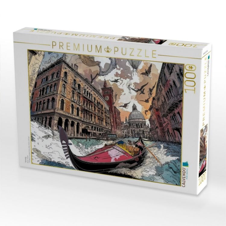 Produktbild: CALVENDO Puzzle Venedig | 1000 Teile Lege-Gr&ouml;&szlig;e 64x48cm Foto-Puzzle f&uuml;r gl&uuml;ckliche Stunden