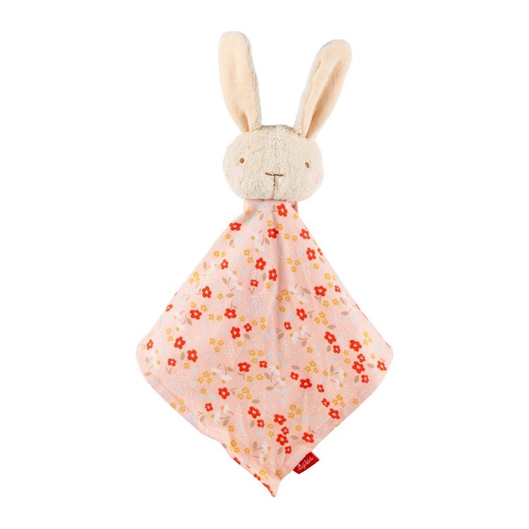 Produktbild: Sigikid 31274 - Baby Schnuffeltuch Hase, wei&szlig;/rosa/Blumenmuster, Farmhouse Family