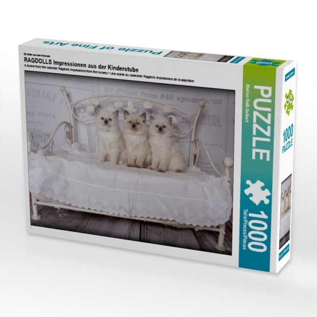 Produktbild: CALVENDO Puzzle Ein Motiv aus dem Kalender RAGDOLLS Impressionen aus der Kinderstube | 1000 Teile Lege-Gr&ouml;&szlig;e 64x48cm Foto-Puzzle f&uuml;r gl&uuml;ckliche Stunden