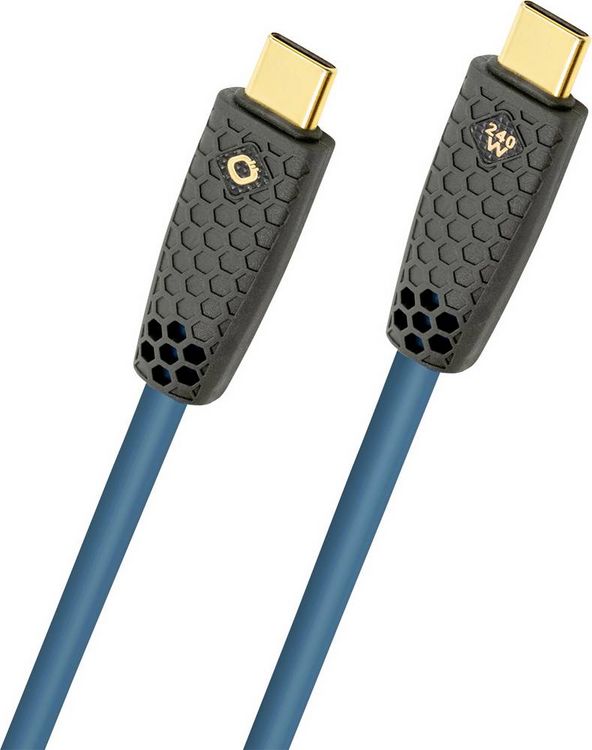 Produktbild: Oehlbach USB-C&reg; Kabel USB-C&reg; Stecker 2 m Petrol Geflechtschirm, vergoldete Steckkontakte D1C9567