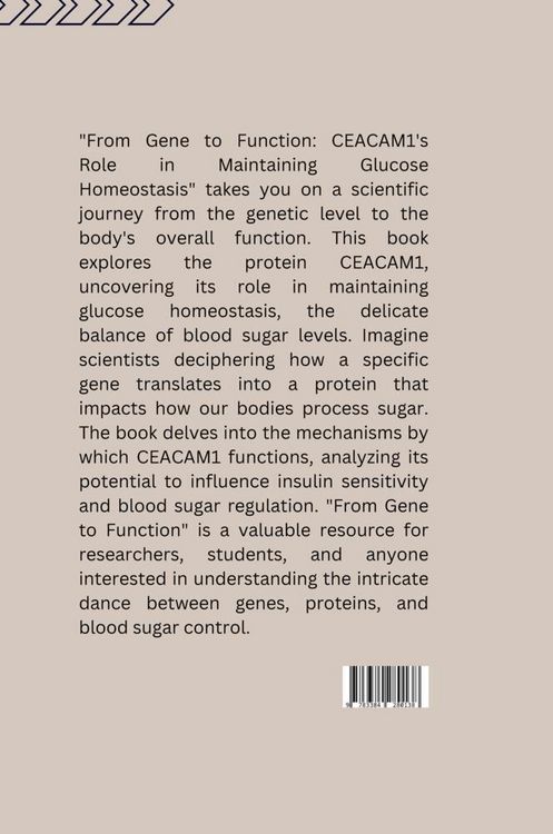 Produktbild: : From Gene to Function: CEACAM1's Role in Maintaining Glucose Homeostasis