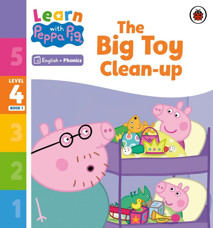 Produktbild: Learn with Peppa Phonics Level 4 Book 1 - The Big Toy Clean-up (Phonics Reader)