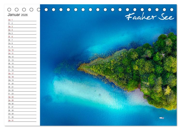Produktbild: Wundersch&ouml;nes K&auml;rnten. Landschaft und Seen. (Tischkalender 2026 DIN A5 quer), CALVENDO Monatskalender