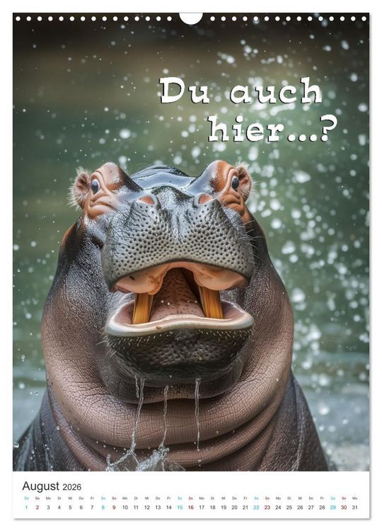 Produktbild: Lustige Tiere (Wandkalender 2026 DIN A3 hoch), CALVENDO Monatskalender