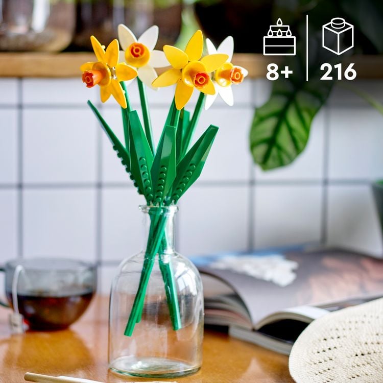 Produktbild: LEGO Botanicals Narzissen - Kunstblumen - Kinderzimmer-Deko 40747