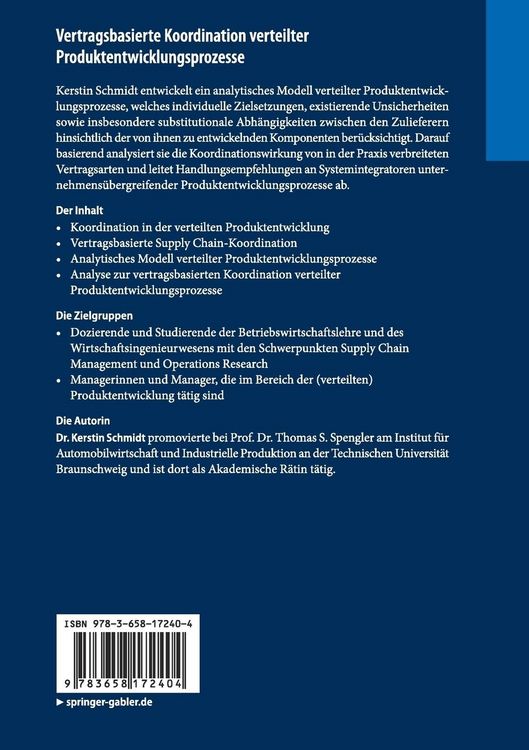 Produktbild: Vertragsbasierte Koordination verteilter Produktentwicklungsprozesse