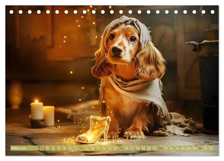 Produktbild: Pfoten Magie (Tischkalender 2026 DIN A5 quer), CALVENDO Monatskalender