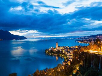 Produktbild: CALVENDO Puzzle Montreux am Genfer See | 1000 Teile Lege-Gr&ouml;&szlig;e 64x48cm Foto-Puzzle f&uuml;r gl&uuml;ckliche Stunden