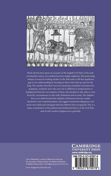 Produktbild: Royalists and Royalism during the English Civil Wars