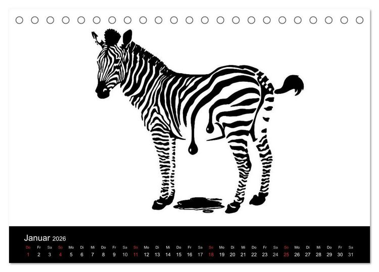 Produktbild: Humorvolle PopArt - Kunstkalender von Claudia Elsner (Tischkalender 2026 DIN A5 quer), CALVENDO Monatskalender