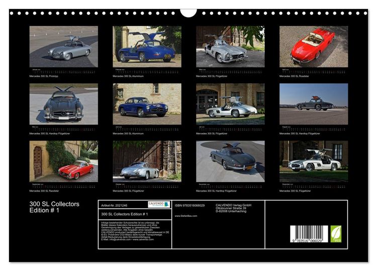 Produktbild: 300 SL Collectors Edition # 1 (Wandkalender 2026 DIN A3 quer), CALVENDO Monatskalender