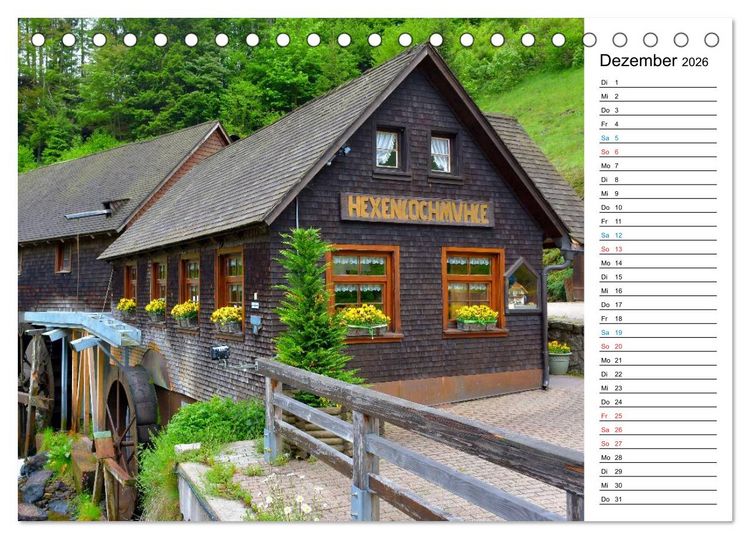 Produktbild: Hochschwarzwald (Tischkalender 2026 DIN A5 quer), CALVENDO Monatskalender