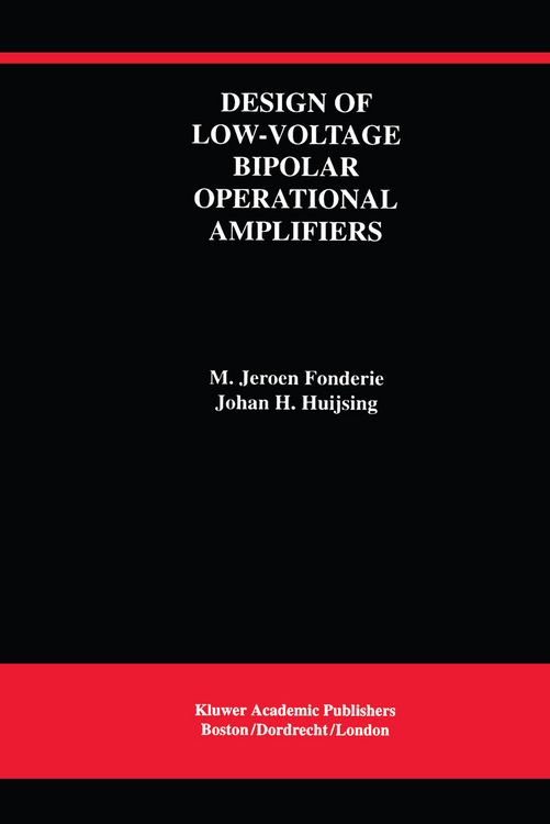 Produktbild: Design of Low-Voltage Bipolar Operational Amplifiers
