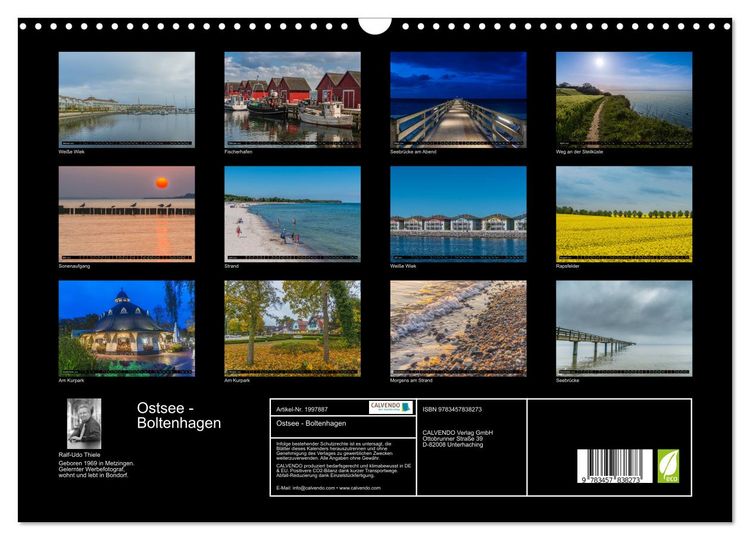 Produktbild: Ostsee - Boltenhagen (Wandkalender 2026 DIN A3 quer), CALVENDO Monatskalender