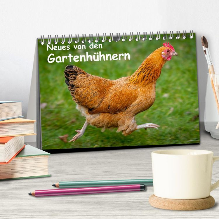 Produktbild: Neues von den Gartenh&uuml;hnern (Tischkalender 2026 DIN A5 quer), CALVENDO Monatskalender
