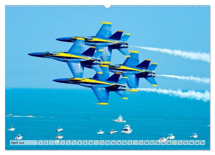 Produktbild: Flugschau - frei sein (hochwertiger Premium Wandkalender 2026 DIN A2 quer), Kunstdruck in Hochglanz