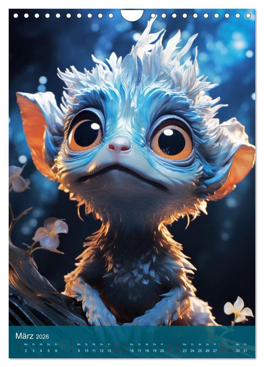 Produktbild: Fabelwesen (Wandkalender 2026 DIN A4 hoch), CALVENDO Monatskalender