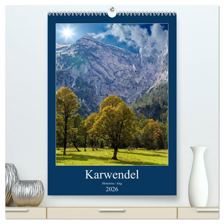 Produktbild: Karwendel - Hinterriss-Eng (hochwertiger Premium Wandkalender 2026 DIN A2 hoch), Kunstdruck in Hochglanz